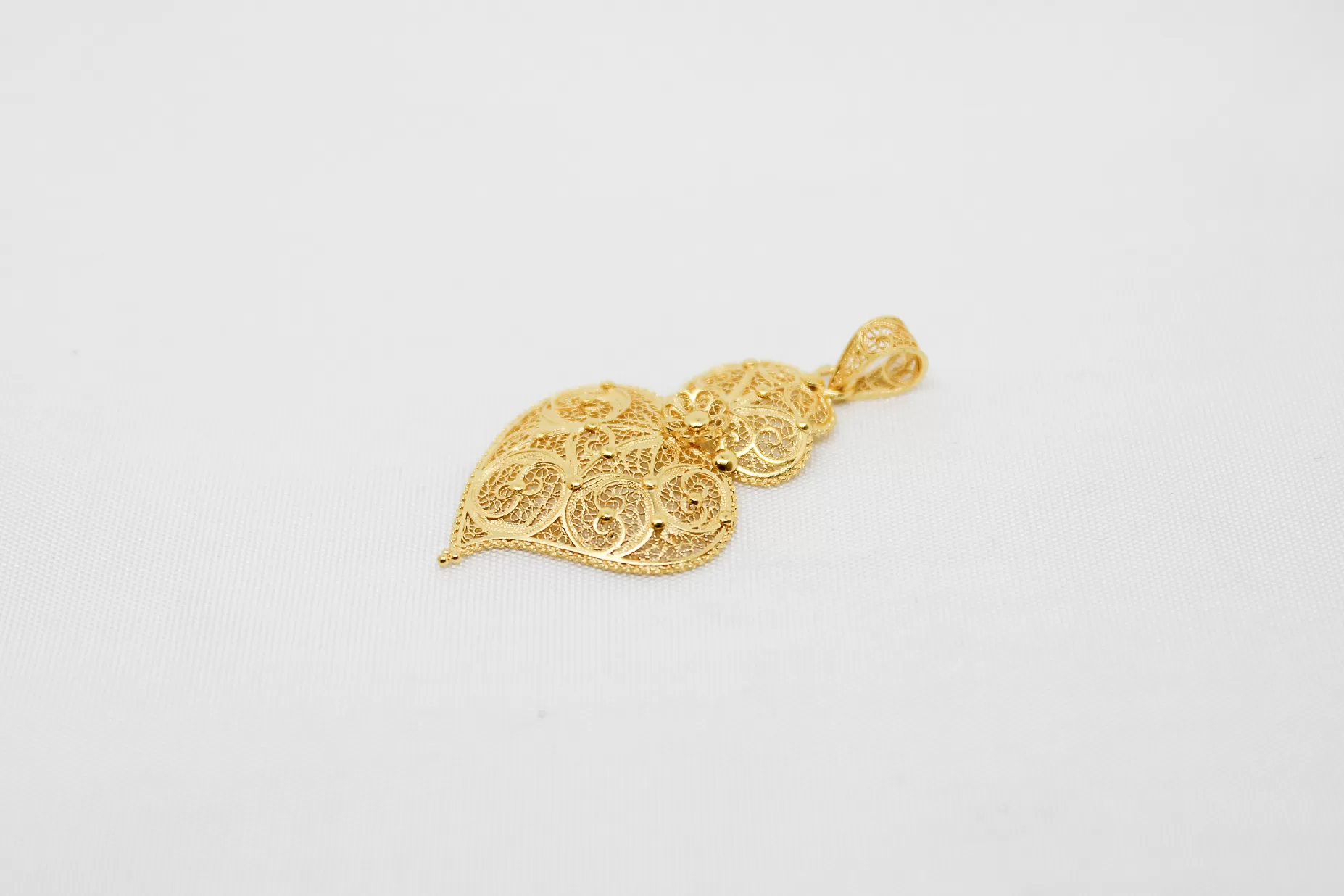 Medalha em ouro coração 38mm