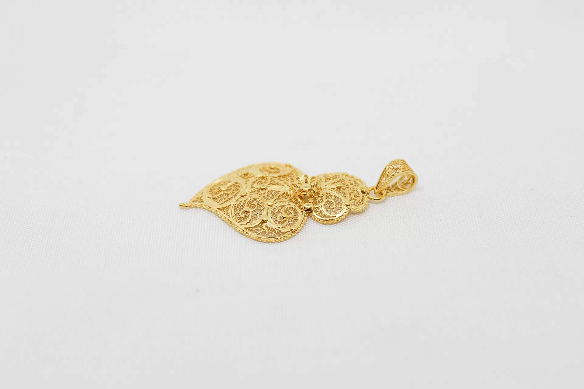 Medalha em ouro coração 38mm