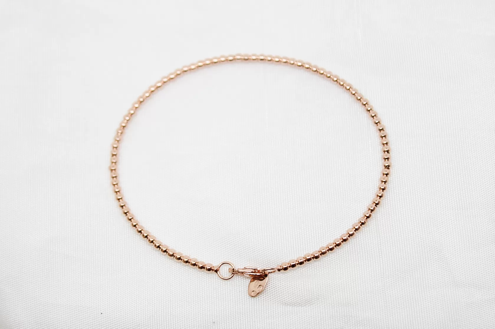 Pulseira em ouro escrava bolinhas