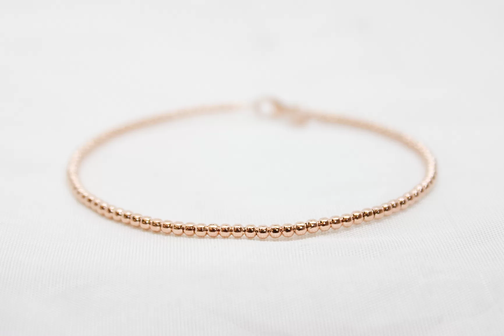 Pulseira em ouro escrava bolinhas
